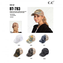 Load image into Gallery viewer, CC crisscross ponytail hats