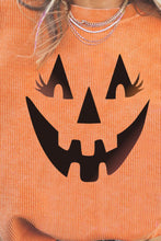 Load image into Gallery viewer, Round Neck Dropped Shoulder Jack-O&#39;-Lantern Graphic Sweatshirt