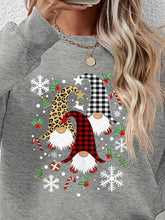 Load image into Gallery viewer, Faceless Gnomes Graphic Drop Shoulder Sweatshirt