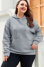 Load image into Gallery viewer, Plus Size Front Pocket Long Sleeve Hoodie