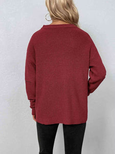 Cutout Zip Detail Sweater