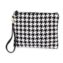 Load image into Gallery viewer, Houndstooth wristlet bag