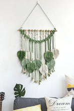 Load image into Gallery viewer, Macrame Leaf Fringe Wall Hanging