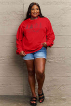 Load image into Gallery viewer, Simply Love Full Size MERRY AND BRIGHT Graphic Sweatshirt