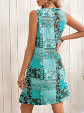 Load image into Gallery viewer, Printed Sleeveless Mini Dress