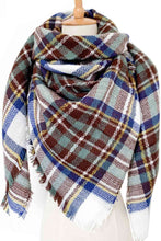 Load image into Gallery viewer, Plaid Imitation Cashmere Scarf