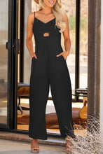 Load image into Gallery viewer, Smocked Spaghetti Strap Wide Leg Jumpsuit