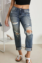 Load image into Gallery viewer, Judy Blue Lindsey Full Size Bleach Splash Boyfriend Jeans