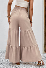 Load image into Gallery viewer, Drawstring Waist Tiered Flare Culottes