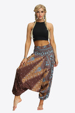 Load image into Gallery viewer, Printed Smocked Waist Harem Pants