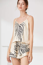 Load image into Gallery viewer, Satin Cami, Ruffle Hem Shorts Pajama Set