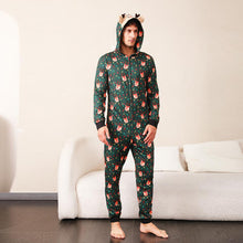 Load image into Gallery viewer, Printed Hooded Long Sleeve Jumpsuit