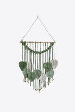 Load image into Gallery viewer, Macrame Leaf Fringe Wall Hanging