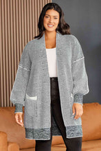 Load image into Gallery viewer, Plus Size Open Front Longline Cardigan