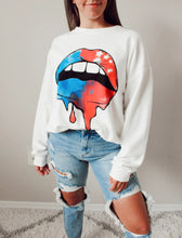 Load image into Gallery viewer, Graphic Dropped Shoulder Round Neck Sweatshirt