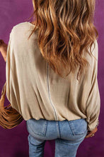 Load image into Gallery viewer, V-Neck Lace Detail Slit Blouse