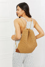 Load image into Gallery viewer, Fame Island Destination Straw Drawstring Backpack