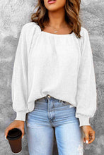 Load image into Gallery viewer, Square Neck Waffle-Knit Top