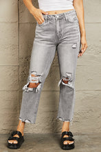 Load image into Gallery viewer, BAYEAS High Waisted Cropped Straight Jeans