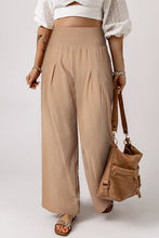 Load image into Gallery viewer, Smocked High Waist Wide Leg Pants