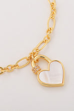 Load image into Gallery viewer, Heart Lock Charm Bracelet