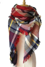 Load image into Gallery viewer, Plaid Imitation Cashmere Scarf