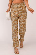Load image into Gallery viewer, Floral Smocked Waist Pants