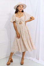 Load image into Gallery viewer, HEYSON Let It Grow Full Size Floral Tiered Ruffle Midi Dress