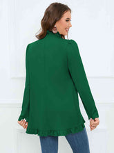 Load image into Gallery viewer, Ruffled Long Sleeve Blazer