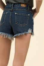 Load image into Gallery viewer, Crochet Denim Shorts