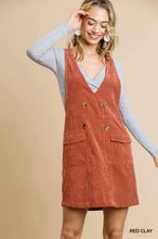 Load image into Gallery viewer, Corduroy overall dress