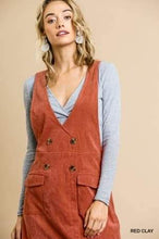 Load image into Gallery viewer, Corduroy overall dress
