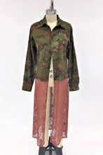 Load image into Gallery viewer, Long sleeve camo &amp; Lace kimono