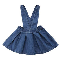 Load image into Gallery viewer, Girl&#39;s Denim suspender skirt