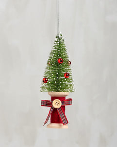 Tree On Spool Ornament