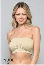 Load image into Gallery viewer, Nude strapless bralettes