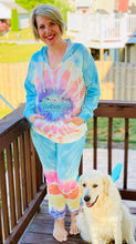 Load image into Gallery viewer, PEACE + LOVE Tie dye jogger set