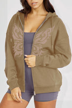 Load image into Gallery viewer, Simply Love Full Size Butterfly Graphic Hoodie