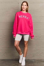 Load image into Gallery viewer, Simply Love Full Size MERRY Graphic Sweatshirt