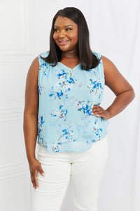 Sew In Love Off To Brunch Full Size Floral Tank Top