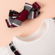 Load image into Gallery viewer, Plaid Print Bow Detail Dress