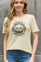 Load image into Gallery viewer, Simply Love Full Size BE WILD BE FREE Graphic Cotton T-Shirt