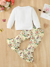 Load image into Gallery viewer, I Will FLY AWAY Butterfly Graphic Tee and Floral Print Flare Pants Kit