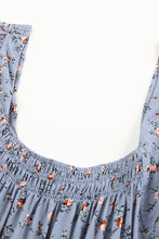 Load image into Gallery viewer, Floral Smocked Square Neck Top