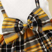 Load image into Gallery viewer, Plaid Print Bow Detail Dress