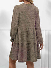 Load image into Gallery viewer, Square Neck Long Sleeve Dress