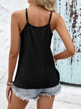 Load image into Gallery viewer, Contrast Eyelet Cami Top