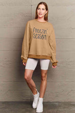 Load image into Gallery viewer, Simply Love Full Size FREEZIN&#39; SEASON Graphic Sweatshirt