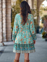 Load image into Gallery viewer, Bohemian V-Neck Long Sleeve Dress