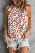 Load image into Gallery viewer, Floral Tied Tassel Cami